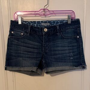 Express Women's Indigo Jean Shorts